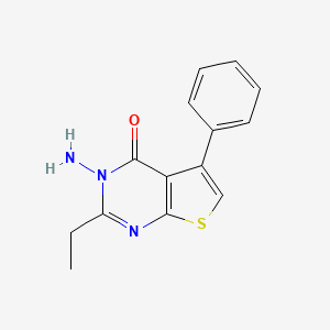 3-Amino-2-ethyl-5-phenyl-3,4-dihydrothieno[2,3-d]pyrimidin-4-one