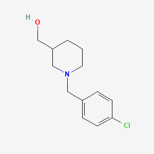 molecular formula C13H18ClNO B2858719 [1-(4-Chloro-benzyl)-piperidin-3-yl]-methanol CAS No. 133748-89-7