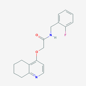 N-(2-fluorobenzyl)-2-((5,6,7,8-tetrahydroquinolin-4-yl)oxy)acetamide
