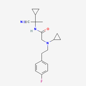 N-(1-cyano-1-cyclopropylethyl)-2-{cyclopropyl[2-(4-fluorophenyl)ethyl]amino}acetamide