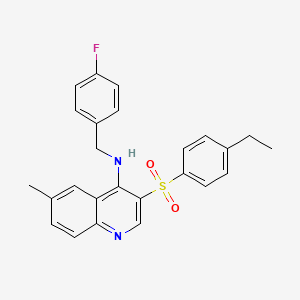 3-((4-ethylphenyl)sulfonyl)-N-(4-fluorobenzyl)-6-methylquinolin-4-amine