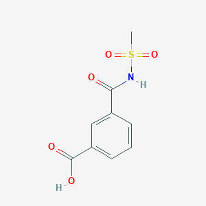 molecular formula C9H9NO5S B2858761 3-(甲磺酰氨基羰基)苯甲酸 CAS No. 865295-29-0