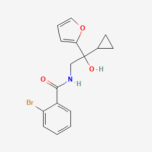 molecular formula C16H16BrNO3 B2858768 2-bromo-N-(2-cyclopropyl-2-(furan-2-yl)-2-hydroxyethyl)benzamide CAS No. 1396884-13-1