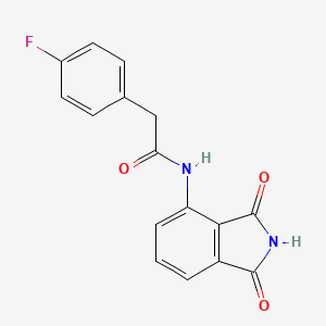 N-(1,3-dioxoisoindolin-4-yl)-2-(4-fluorophenyl)acetamide