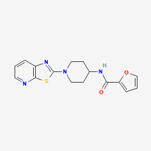 N-(1-(thiazolo[5,4-b]pyridin-2-yl)piperidin-4-yl)furan-2-carboxamide