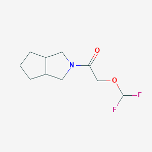 molecular formula C10H15F2NO2 B2858782 2-(二氟甲氧基)-1-{八氢环戊[c]吡咯-2-基}乙烷-1-酮 CAS No. 2093872-60-5