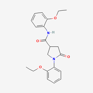 N,1-bis(2-ethoxyphenyl)-5-oxopyrrolidine-3-carboxamide