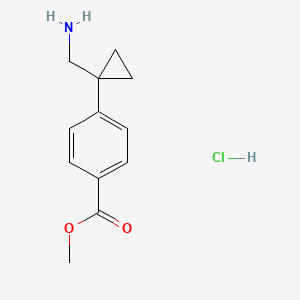Methyl 4-[1-(aminomethyl)cyclopropyl]benzoate hydrochloride