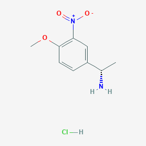(1S)-1-(4-Methoxy-3-nitrophenyl)ethanamine;hydrochloride