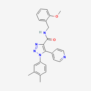 1-(3,4-dimethylphenyl)-N-(2-methoxybenzyl)-5-(pyridin-4-yl)-1H-1,2,3-triazole-4-carboxamide