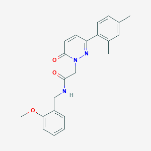 2-[3-(2,4-dimethylphenyl)-6-oxopyridazin-1-yl]-N-[(2-methoxyphenyl)methyl]acetamide