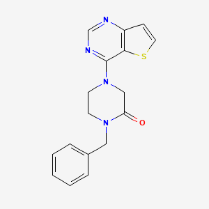 1-Benzyl-4-thieno[3,2-d]pyrimidin-4-ylpiperazin-2-one