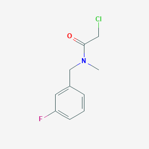 molecular formula C10H11ClFNO B2858831 2-chloro-N-[(3-fluorophenyl)methyl]-N-methylacetamide CAS No. 847744-34-7