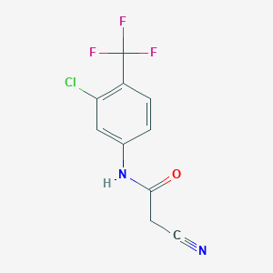 N-[3-chloro-4-(trifluoromethyl)phenyl]-2-cyanoacetamide