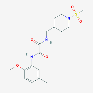 N1-(2-methoxy-5-methylphenyl)-N2-((1-(methylsulfonyl)piperidin-4-yl)methyl)oxalamide