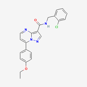 N-[(2-chlorophenyl)methyl]-7-(4-ethoxyphenyl)pyrazolo[1,5-a]pyrimidine-3-carboxamide