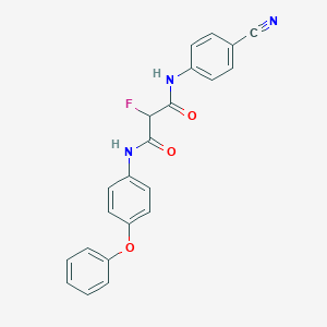 N-(4-cyanophenyl)-2-fluoro-N'-(4-phenoxyphenyl)propanediamide