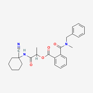 [1-[(1-Cyanocyclohexyl)amino]-1-oxopropan-2-yl] 2-[benzyl(methyl)carbamoyl]benzoate