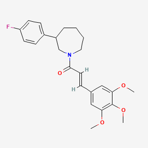 (E)-1-(3-(4-fluorophenyl)azepan-1-yl)-3-(3,4,5-trimethoxyphenyl)prop-2-en-1-one