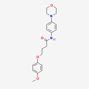 molecular formula C21H26N2O4 B2858891 4-(4-methoxyphenoxy)-N-(4-morpholin-4-ylphenyl)butanamide CAS No. 433947-65-0