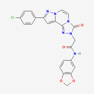 molecular formula C22H15ClN6O4 B2858892 Chembl4527398 CAS No. 1207036-40-5