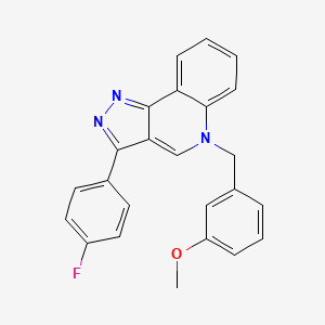 molecular formula C24H18FN3O B2858903 3-(4-fluorophenyl)-5-(3-methoxybenzyl)-5H-pyrazolo[4,3-c]quinoline CAS No. 866342-61-2