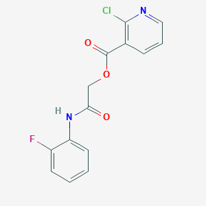 [(2-Fluorophenyl)carbamoyl]methyl 2-chloropyridine-3-carboxylate