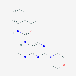 1-(4-(Dimethylamino)-2-morpholinopyrimidin-5-yl)-3-(2-ethylphenyl)urea