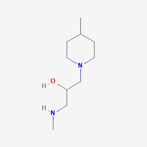 molecular formula C10H22N2O B2858923 1-Methylamino-3-(4-methyl-piperidin-1-yl)-propan-2-ol CAS No. 727664-48-4