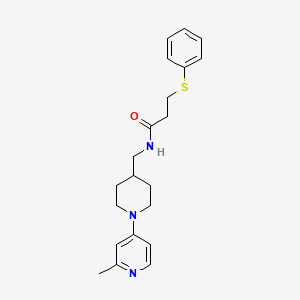 N-((1-(2-methylpyridin-4-yl)piperidin-4-yl)methyl)-3-(phenylthio)propanamide