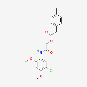 B2858930 2-[(5-Chloro-2,4-dimethoxyphenyl)amino]-2-oxoethyl (4-methylphenyl)acetate CAS No. 1797878-48-8