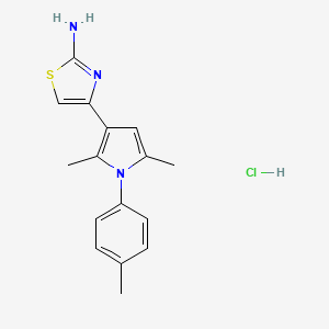4-[2,5-dimethyl-1-(4-methylphenyl)-1H-pyrrol-3-yl]-1,3-thiazol-2-amine hydrochloride