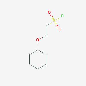molecular formula C8H15ClO3S B2858939 2-Cyclohexyloxyethanesulfonyl chloride CAS No. 1342083-49-1
