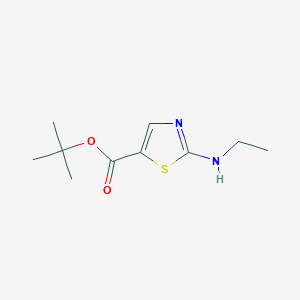 molecular formula C10H16N2O2S B2858948 Tert-butyl 2-(ethylamino)-1,3-thiazole-5-carboxylate CAS No. 2248416-73-9