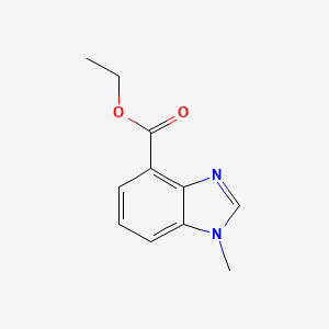 molecular formula C11H12N2O2 B2858955 Ethyl 1-Methyl-4-benzimidazolecarboxylate CAS No. 856840-76-1