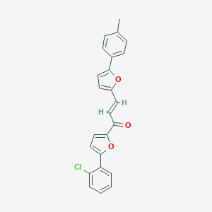 molecular formula C24H17ClO3 B285896 1-[5-(2-Chlorophenyl)-2-furyl]-3-[5-(4-methylphenyl)-2-furyl]-2-propen-1-one 