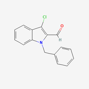 molecular formula C16H12ClNO B2858971 1-Benzyl-3-chloroindole-2-carbaldehyde CAS No. 924032-60-0