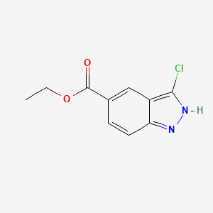 molecular formula C10H9ClN2O2 B2858992 3-氯-1H-吲唑-5-甲酸乙酯 CAS No. 2121562-48-7