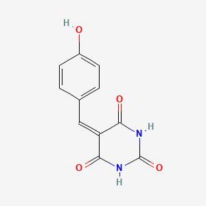 molecular formula C11H8N2O4 B2859007 5-(4-hydroxybenzylidene)pyrimidine-2,4,6(1H,3H,5H)-trione CAS No. 27406-31-1