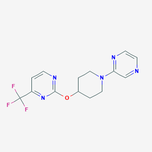 2-{[1-(Pyrazin-2-yl)piperidin-4-yl]oxy}-4-(trifluoromethyl)pyrimidine