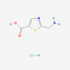 molecular formula C5H7ClN2O2S B2859054 2-(Aminomethyl)thiazole-5-carboxylic acid hydrochloride CAS No. 2344678-58-4