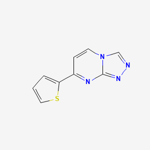 molecular formula C9H6N4S B2859071 7-(2-Thienyl)[1,2,4]triazolo[4,3-a]pyrimidine CAS No. 255389-52-7