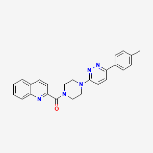 Quinolin-2-yl(4-(6-(p-tolyl)pyridazin-3-yl)piperazin-1-yl)methanone