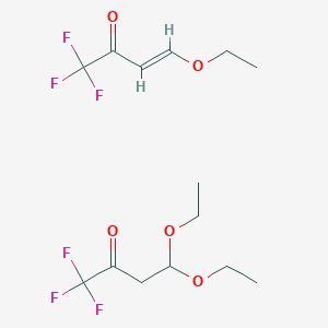 4,4-Diethoxy-1,1,1-trifluorobutan-2-one;(E)-4-ethoxy-1,1,1-trifluorobut-3-en-2-one