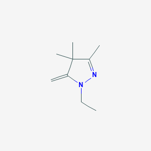 B028591 1-Ethyl-3,4,4-trimethyl-5-methylidenepyrazole CAS No. 107535-57-9