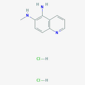 molecular formula C10H13Cl2N3 B2859114 N6-甲基喹啉-5,6-二胺二盐酸盐 CAS No. 2172436-00-7