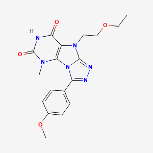 5-(2-Ethoxyethyl)-8-(4-methoxyphenyl)-1-methylpurino[8,9-c][1,2,4]triazole-2,4-dione