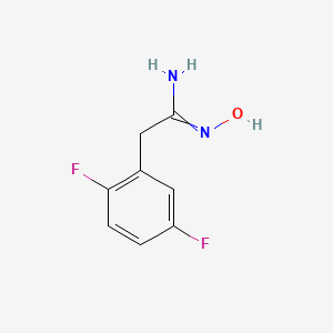 molecular formula C8H8F2N2O B2859122 2-(2,5-Difluorophenyl)-N-hydroxyacetimidamide CAS No. 280110-79-4