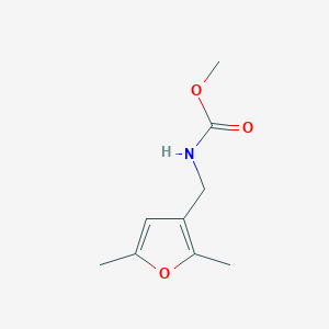molecular formula C9H13NO3 B2859126 甲基((2,5-二甲基呋喃-3-基)甲基)氨基甲酸酯 CAS No. 1351641-37-6