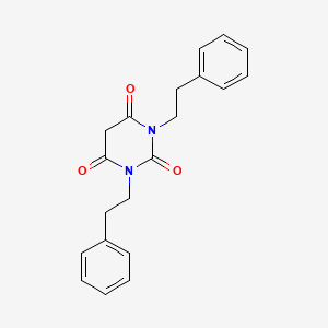 molecular formula C20H20N2O3 B2859131 1,3-bis(2-phenylethyl)pyrimidine-2,4,6(1H,3H,5H)-trione CAS No. 496839-76-0